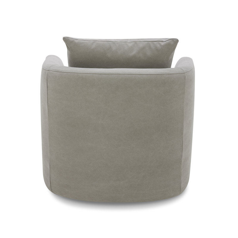 Joss & Main Menta Upholstered Swivel Barrel Chair & Reviews Wayfair